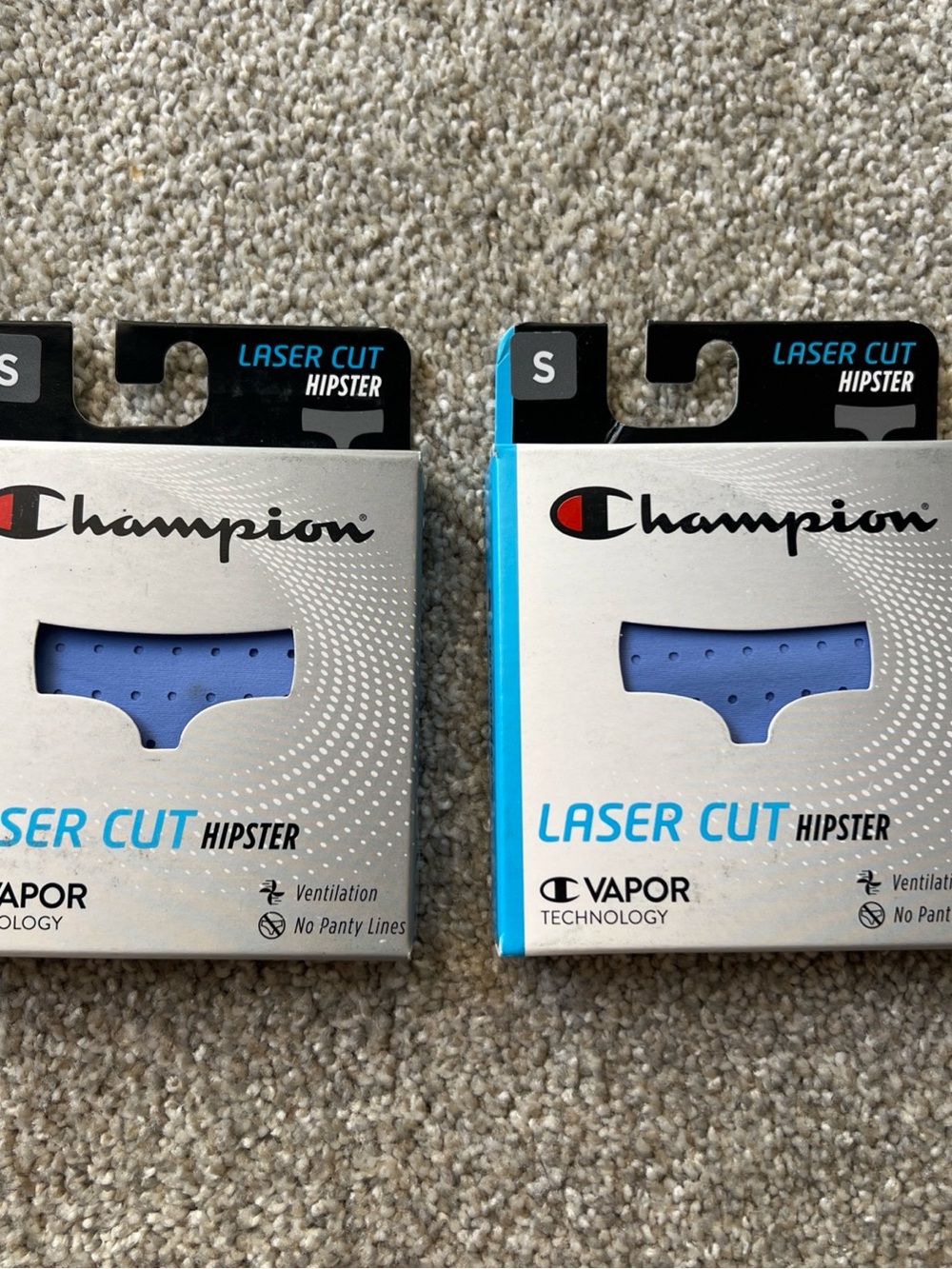 Champion Laser Cut Hipster Underwear 2 pair - Blue (size S 4-6)